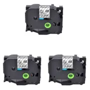 3PK Compatible with Brother P-Touch TZ-151 Black on Clear 1" Label Tape 24mm