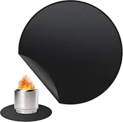 48 Inch Fire Pit Mat, Camping Fire Mat, Portable Fire Pit Mat, Round Fireproof Grill Under Mat, Outdoor Stove Mat, Insulated Picnic Grill Mat, Deck Patio Protector Mat for Solo Stove Bonfire