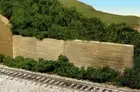 Monroe Models ~ HO Scale ~ Retaining Wall Board Formed Concrete ~ 4 Pcs ~ 127