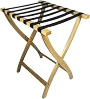 Luggage Rack Suitcase Stand Solid Wood Folding Luggage Rack Hotel Luggage Rack for Bedroom Household Luggage Shelf Luggage Stand(Wood)