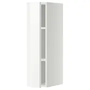 METOD wall cabinet with shelves, white/Ringhult white, 20x37x80 cm