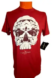 C3 NWT Marc Ecko Star Wars Cut & Sew Vader w/ Troopers Medium Red/Maroon T Shirt