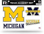 NCAA Michigan Wolverines Die Cut Team Magnet Set Sheet