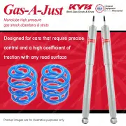 Rear KYB GAS-A-JUST Shock Absorbers + Super Low Coil Springs for NISSAN 1600 510