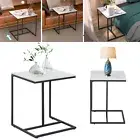 X-Large Sintered Stone C Table End Table Sofa Bed Side Table Classic Black Legs