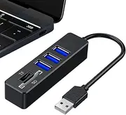 USB Docking Station | Portable High-Speed Laptop USB Port Expander | Computers Splitter for Family, Friends, Home, Console, Printer, PC