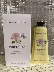 Crabtree & Evelyn Summer Hill Hand Therapy Cream 100g New & Boxed
