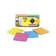 Post-It Super Sticky Full-Stick Notes Rio De Janeiro 76 x 76mm 12-Pack
