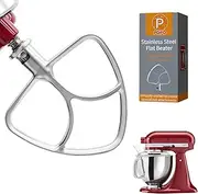 K45SS Stainless Steel Flat Beater Attachment for 4.5-5 Quart Kitchenaid Tilt-Head Stand Mixers