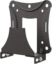 Barkan Universal and Adjustable Streaming Device Mount, Compatible - Apple TV, Roku, Amazon Fire TV, Cable Box, Wall or TV Connection, Safety Strap Included, Very Easy Assembly, Black