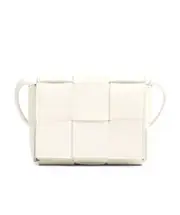 Bottega Veneta Cassette Mini Crossbody Bag One size white
