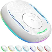 Mouse Jiggler Undetectable Mouse Mover Device with Timer,ON/Off Switch,RGB Breathing Light Mouse Wiggler for Prevent Computer Laptop Screen Sleep (White)