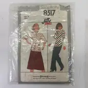 UNUSED 5688 VINTAGE SEWING PATTERN SIMPLICITY GIRL JIFFY JUMPSUIT GIRL OPENED