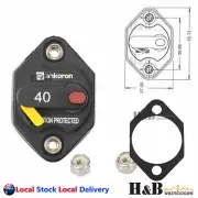 40 AMP A Marine Circuit Breaker Waterproof 12V 24V 32V Fuse Manual Reset