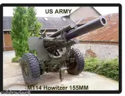 US Army M114 Howitzer 155MM Tool Box / Refrigerator Magnet