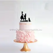 Proposal Bride & Groom Silhouette with Dog