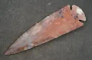 Bent 4.9" Flint Arrowhead Spear Project Point Knife Blade BB704