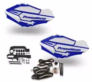 Powermadd Sentinel LED Handguards Guards White Blue Mount Ski Doo Snowmobile