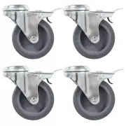 vidaXL 32 pcs Bolt Hole Swivel Casters 75 mm
