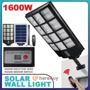 Solar Power 1600W LED PIR Motion Sensor Wall Light Security Outdoor Garden Lamp