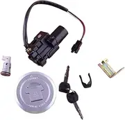 Ignition Key Switches for CB250F CBR250R CB300F CBR300RA 35010-K33-700 Motorcycle Ignition Switch Lock Key Gas Fuel Tank Cap Set Ignition Barrel Key Switch