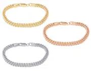 Hollow Franco Chain Bracelet 4.5MM 10K Gold 7"-9"