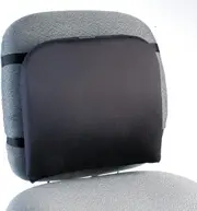Kensington Full Back Support Rest Memory Foam Cushion For Office Chairs Black