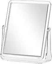 Vanity Mirror Make up Mirrors on Stand Double Sided Desk Makeup Tabletop Mirror, Travel Portable Folding Table Mirror with Stand Bathroom for Dressing Shaving