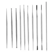 1X(10Pcs Stainless Steel Clay Sculpture Engrave Tools for Modeling Carving5234
