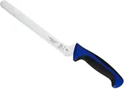 Mercer Culinary Millennia 8-Inch Offset Wavy Edge Bread/Sandwich Knife, Blue