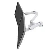 Ergotron LX Dual Monitor Side-by-Side Arm (white) Desk Mount 45-491-216
