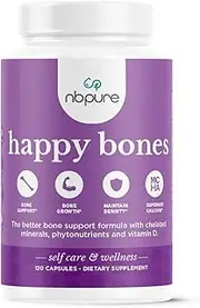 Happy Bones Better Bone Support Supplement, 120 Capsules