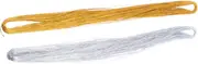 Bundles Metallic Cord for Jewelry Labeling Gold Silver Hanging Tag Line for Craft Making Durable Versatile DIY Craft String for Ornaments Present Wrapping and Beading