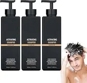 Mane Activator Shampoo, Activator Shampoo for Men, Promotes Growth & Strengthens Hair, Nourishing Hair Follicles, Reduces Hair Loss, Herb Essence for Thickening and Growing (3pcs)