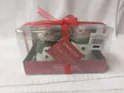 Oneida Portraits Salt & Pepper Shaker Set Christmas Holiday Ceramic Snowmen NIB