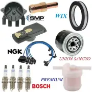 Tune Up Kit Filters Cap Rotor Wire Spark Plugs for Honda Civic L4 1.5L 1984-1985 (for: Honda)