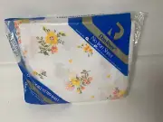 Dan River Double Fitted Sheet Floral Pattern No Iron Vintage USA New