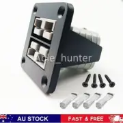 Twin Dual Flush Mount 50 Amp For Anderson plug mounting bracket panel cover AU