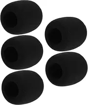 SECFOU 5pcs Microphone Case Mic Screen Microphone Foam Shield Microphone Windshield Handheld Mic Cover Microphone Protective Cover Handheld Microphone Cover Mic Covers Microphone Shield