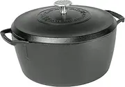 Lodge Blacklock Dutch Oven 5.5 Quart Cast Iron Dutch Oven, Black, BL02DO
