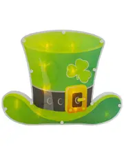 Northlight 12.5in LED Lighted Irish St. Patrick's Day Leprechaun Window Silhouette