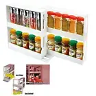 Rack Storage Slide Cabinet Organiser Pantry Kitchen Shelf Spice Jars Can Holder