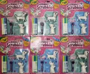 NEW! Crayola SCRIBBLE SCRUBBIE Pets Mika & FeFe ×6