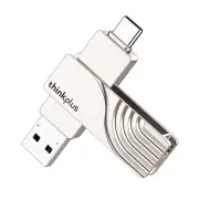 Lenovo Thinkplus TPCU301 Type-C3.1 & USB3.0 Flash Drive 256GB/128GB/64GB 100MB/s High Speed Pendrive Memory Stick Storag