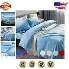 Super Soft 6-Piece King Microfiber Bed Sheet Set - Wrinkle Resistant, Lake Blue