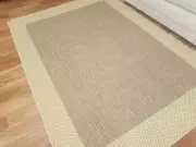 Flat-weave Evalasting Coffee Natural Floor Rugs Door Mats & Runner Rubber Backed