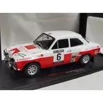 IXO 1/18 FORD ESCORT MK1 RS 1600 #6 1971 合金 不開門 不轉向 尾蓋輕微漆面疹子