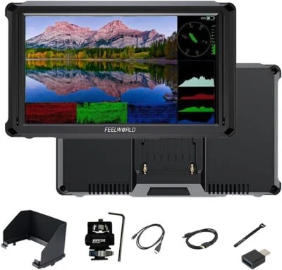 Feelworld FW568 PRO 6 Inch DSLR Mirrorless Camera Field Monitor 4K HDMI 1200Nits