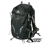 【POLARSTAR】透氣網架健行背包35L『黑』P22752 露營.戶外.旅遊.自助旅行.登山背包.後背包.肩背包