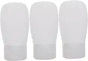 3pcs Travel Squeeze Bottles Portable Lotion Dispensers Refillable Empty Containers for Shampoo Shower Gel for Travel Gym and Picnic Use Each